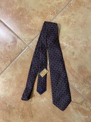 Vintage Krawatte Cravattificio Toscano Florenz aus 100% Seide neu mit Etikett