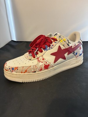 A Bathing Ape Bapesta Low Paint Splatter - LEFT ONLY