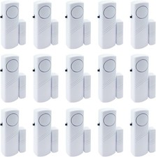 Compact 90dB Security Alarm Pack   15 Durable Door  Window Alarms for Safety