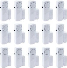 Compact 90dB Security Alarm Pack – 15 Durable Door & Window Alarms for Safety