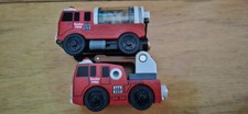 Thomas  Friends Wooden Railway Sodor Fire Trucks Hook  Ladder, Water Tanker