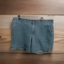 Gloria Vanderbilt Denim Shorts Sz 16 stretch waistband 38" waist excond
