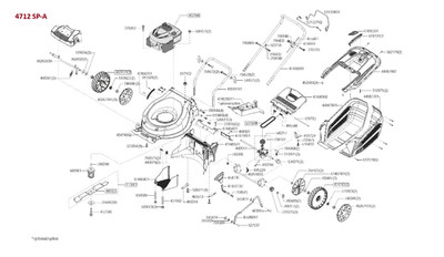 Originale Ersatzteile AL-KO Rasenmäher 4712 P-A 127639 und SP-A 127640