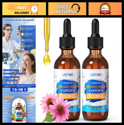 Lymphatic Drainage Liquid Drops   Echinacea, Elderberry, Burdock Root, 2 fl oz