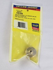 Yellow Jacket Refrigerant Cylinder Valve Quick Coupler 3/4" NPS 1/4" Flare 19105
