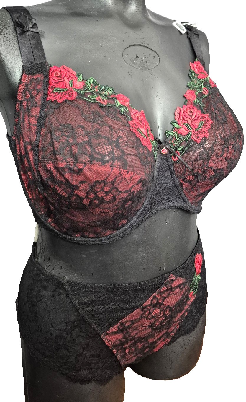 Lise Charmel Eprise Exception Gitane Set Bra EU/DE 90E UK40DD + Midi Brief 46 image 2