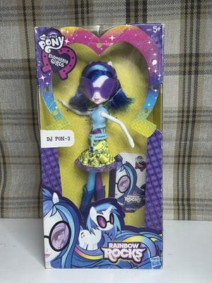 MY LITTLE PONY EQUESTRIA GIRLS RAINBOW ROCKS DJ PON-3 PUPPE HASBRO