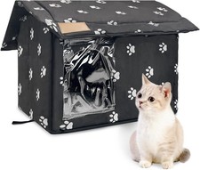 Stray Cats Shelter Waterproof Outdoor Cat House Foldable Warm Pet Cave Winter