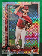 Zac Gallen X-Fractor 2025 Topps Chrome #4 Arizona Diamondbacks 