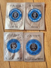 L'Occitane Shea Ultra Rich Body & Hand Cream Sample 6ml x 4 Bundle NEW