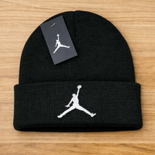 SALE Air Jordan Winter Beanie Black Knit Hat Embroidered Jumpman Logo Cap New