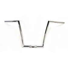 KST Kustoms Polished 1 1/4" SS Steel Outlaw 14" Rise Handlebar - 5417050