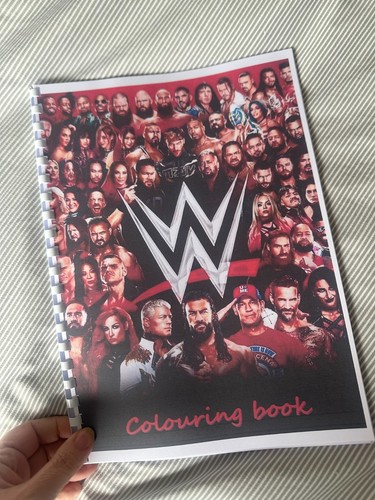 WWE Wrestling Colouring Book A4 | 20 Pages | Kids/Adults | 120gsm Paper