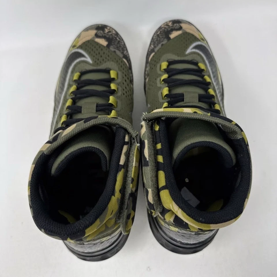 Nike Alpha Huarache Elite 4 Black Camo Baseball Cleats FD5517-200 Men's Size 13 - Image 3 of 4