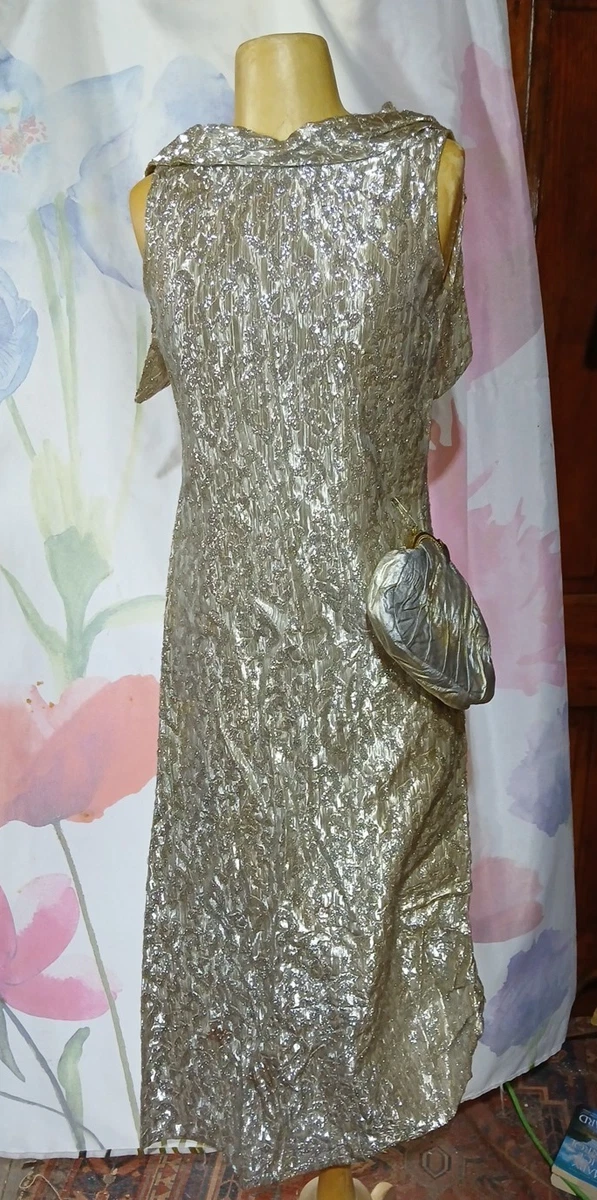 slim fit dress slacks Gold 1920s Chevron Sequined Fringe Straps Dress