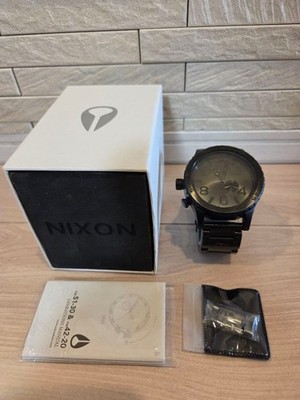 Nixon 51-30 Chrono Wristwatch Matte Black Rare Authentic Limited Edition