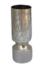 Rare Sterling Silver Sanborns Double Jigger Holloware Barware Etching