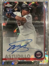 Topps Chrome Sapphire Willians Astudillo Rookie Auto Twins #CSA-WA 2019