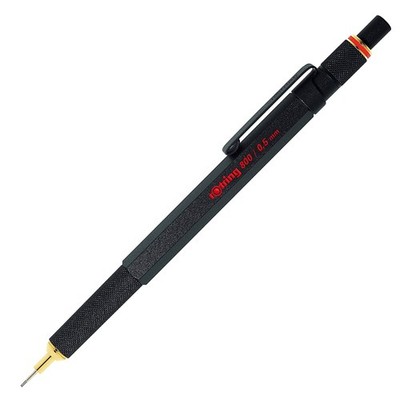 rOtring 800 Druckbleistift   0,5 mm   Schwarz Vollmetall & 800 Kugelschreiber