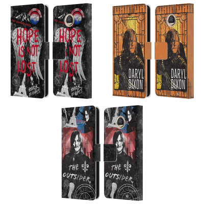 THE WALKING DEAD: DARYL DIXON GRAPHICS LEATHER BOOK CASE FOR MOTOROLA PHONES 2