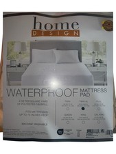 Home Design Waterproof Mattress Pad Twin XL Size