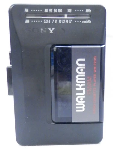 Vintage Sony WM-F2015 Cassette Tape FM/AM Walkman JAPAN - NOT WORKING