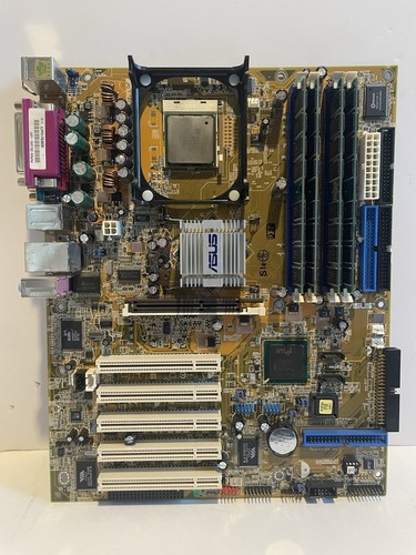ASUS P4P800 Socket 478 Motherboard 2.6ghz CPU P4 4GB RAM Heatsink Fan I/O Panel - Picture 2 of 18
