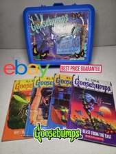 Goosebumps Blue Lunchbox with Books / US Seller  Authentic
