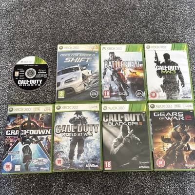 Xbox 360 Call of Duty Need for Speed Shift Gears of War Videospiel Bundle
