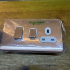 1no Schneider Light Copper 45amp Cooker Switch With 13amp Socket