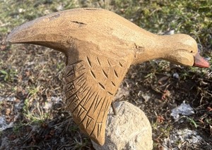 STUNNING VINTAGE BIRD SCULPTURE AMERICAN FOLK ART Animal Home Decor Collectibles