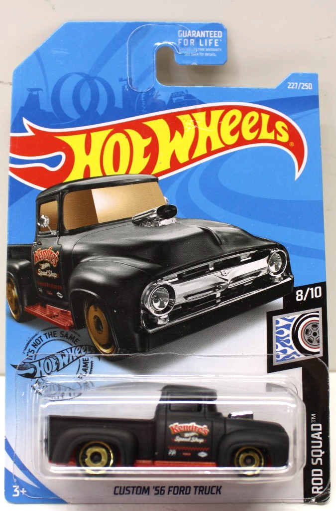 Hot Wheels 2019 Rod Squad 8/10 Custom '56 Ford Truck 227/250 Black