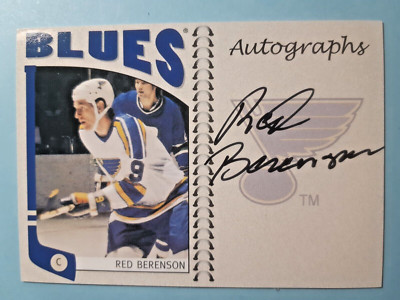 Red Berenson Certified Autograph 2004-05 In The Game Autographs Excellent