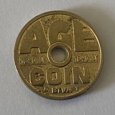AGE COIN BTVA Belgium Dispenser Cigarette Vending Token
