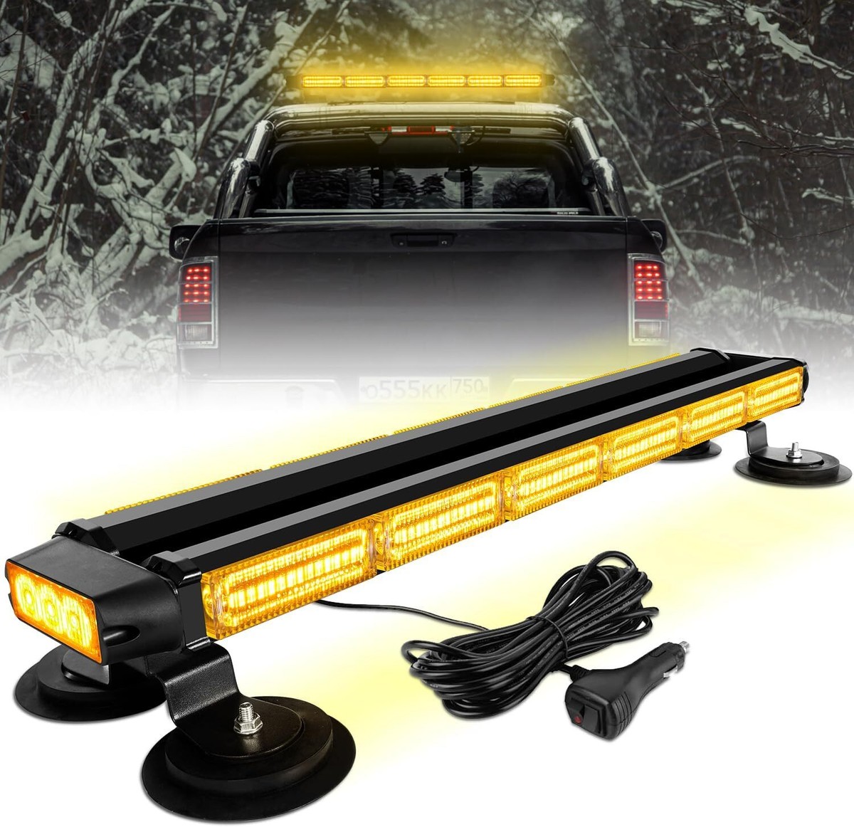 126 LED Strobe Light Bar Emergency Beacon Rooftop Warning