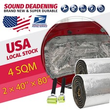 Car Engine Hood Firewall Heat Shield Insulation Sound Deadener Deadening Pad Mat
