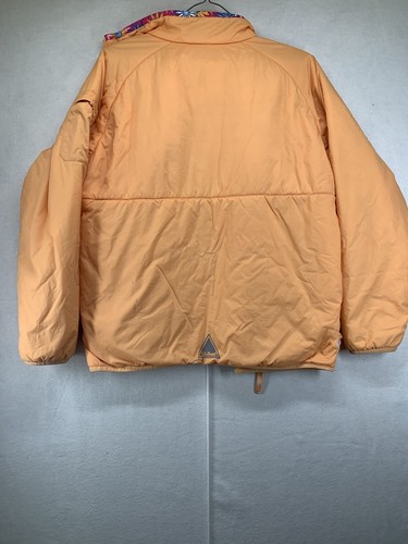 L.L. Bean Lined Kids Windbreaker Jacket Girls Pink orange Coat Faded - Picture 7 of 10