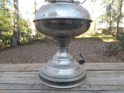 Antique SO Socony Rayo Electrified Oil Lamp Victorian Kerosene