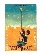 Early 1900's Trade Card Soaps  Soapine, Kendall Mfg. Co. "Best of All"