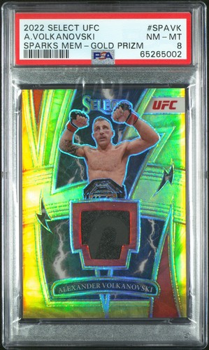 Alexander Volkanovski [Gold] #SP-AVK 2022 Panini Select UFC Sparks card