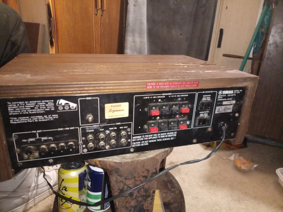 Amplificador de graves antiguo estéreo AM/FM sonido natural Yamaha CR-420 de colección mejor Foto 3 de 4