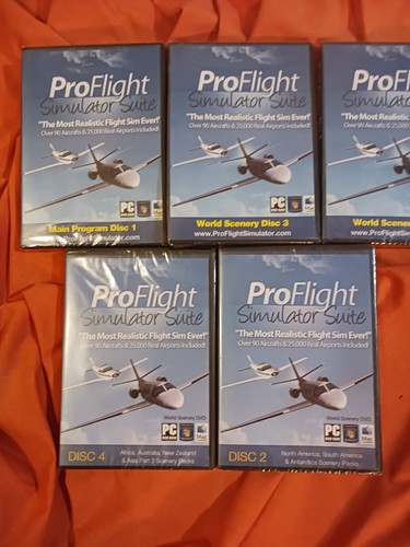 Pro Flight Simulator Suite - 5 Disc PC DVD-Rom Win7 Mac - Picture 2 of 6