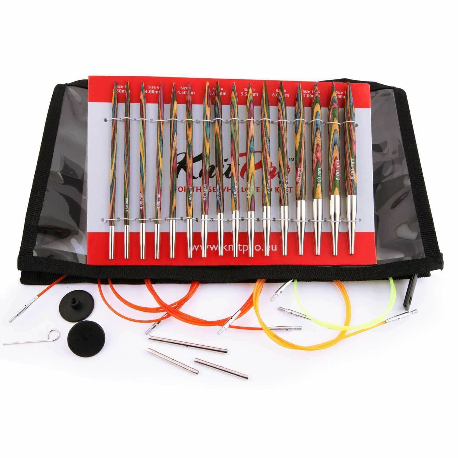 KnitPro Symfonie Deluxe Interchangeable Circular Knitting Needle Set | eBay