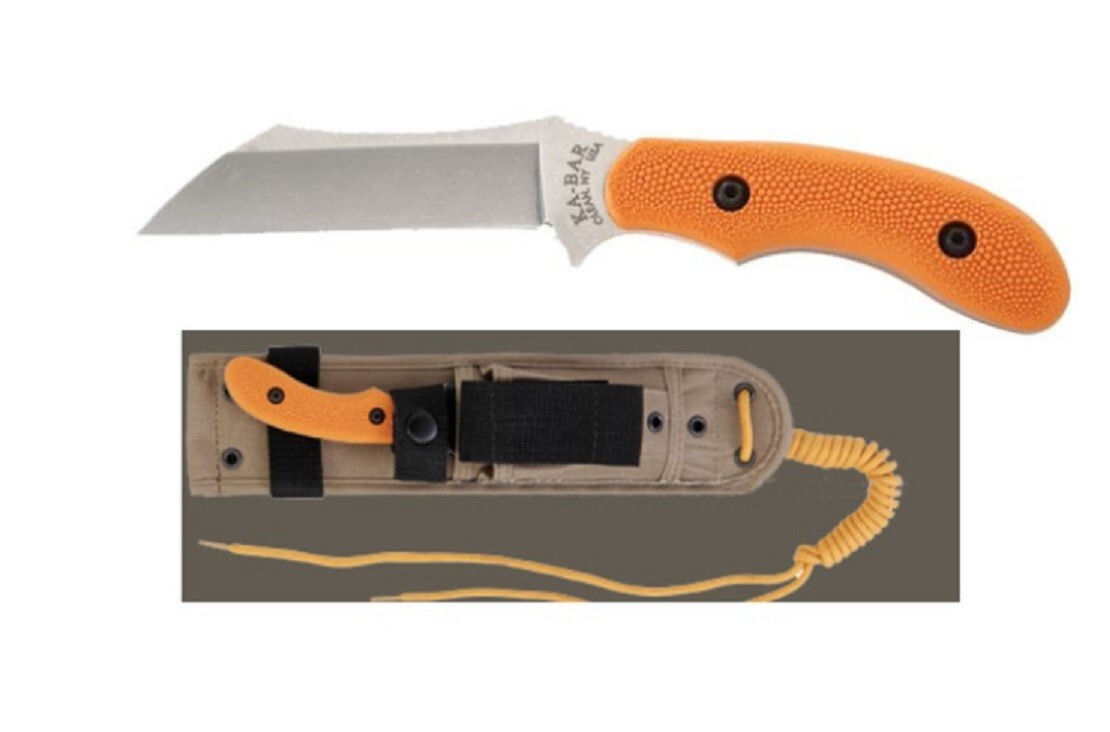 Ka-bar USA RARE DISCONTINUED Adventure WHARNSTALKER Fixed Blade 8/4" Knife 5064