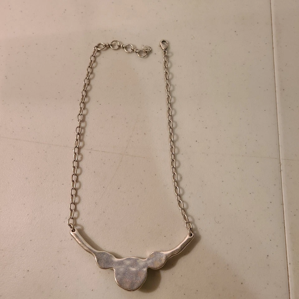 Collar madreperla turquesa sintética tono plata Lucky Brand, retro vintage  Foto 4 de 4