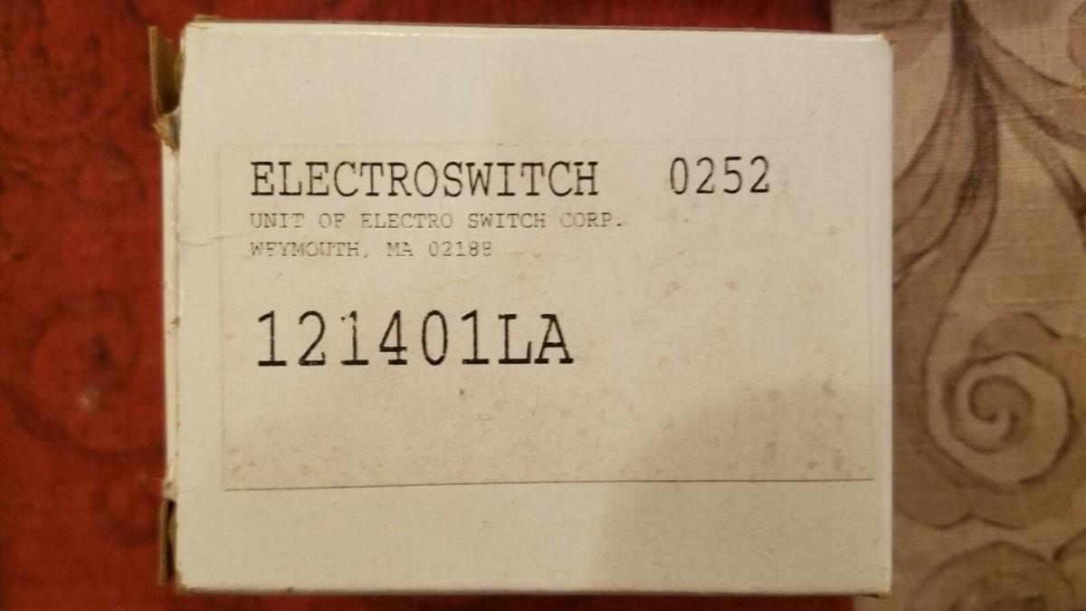 Electroswitch, 1SR, 121401LA, Rotary Snap Action Switch, NSN 5930