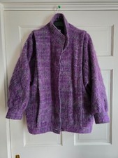 Vintage Avoca Collection Pure Wool Women Wicklow Ireland Made Tweed Dolman Med