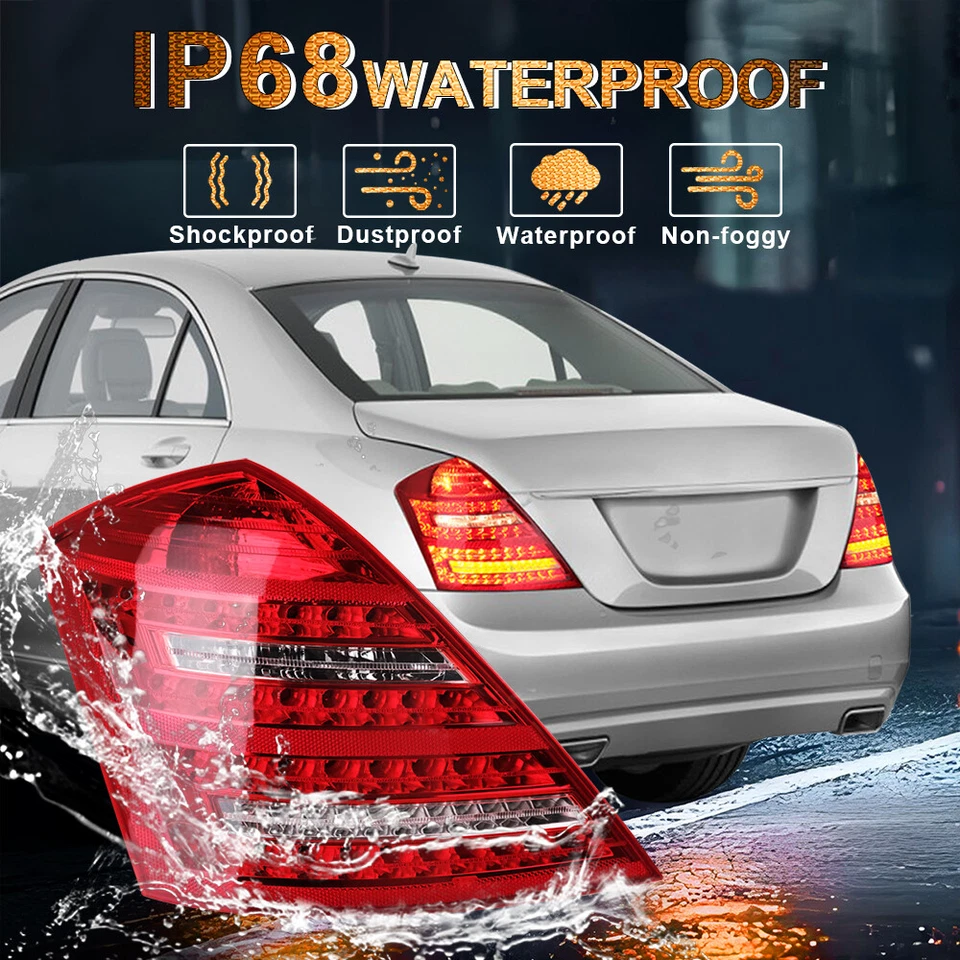 Driver Tail Light For Mercedes Benz W221 2010-2013 S550 S600 S63 AMG Left Side - Image 4 of 4