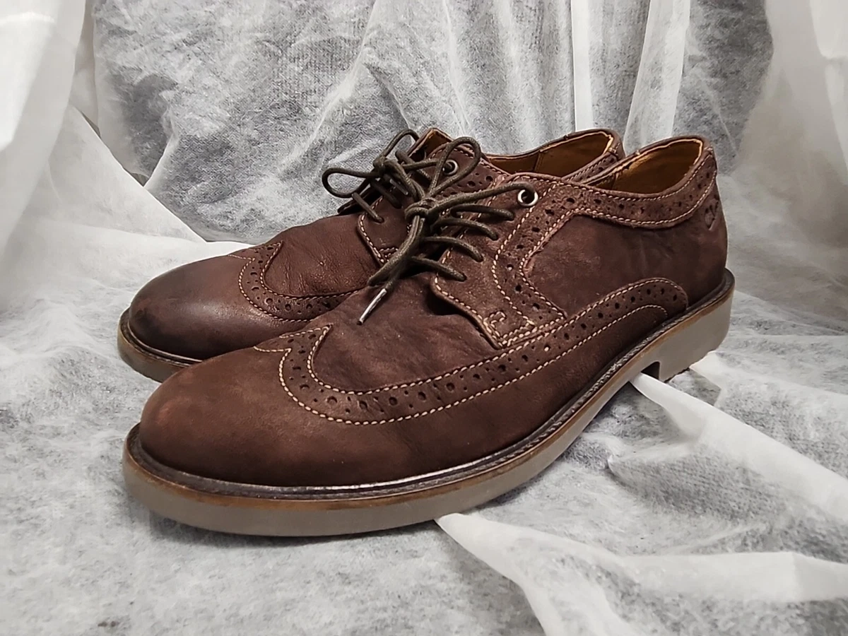 Afirmar Rusia vestirse Clarks Collection 15770 Brown / Burgundy Suede Wingtip Oxford Brogue Sz 7.5  M | eBay