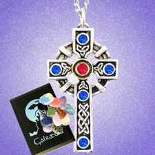 CRUX CROSS PENDANT Necklace LARGE CELTIC CROSS by Galraedia for Winning FREE GEM